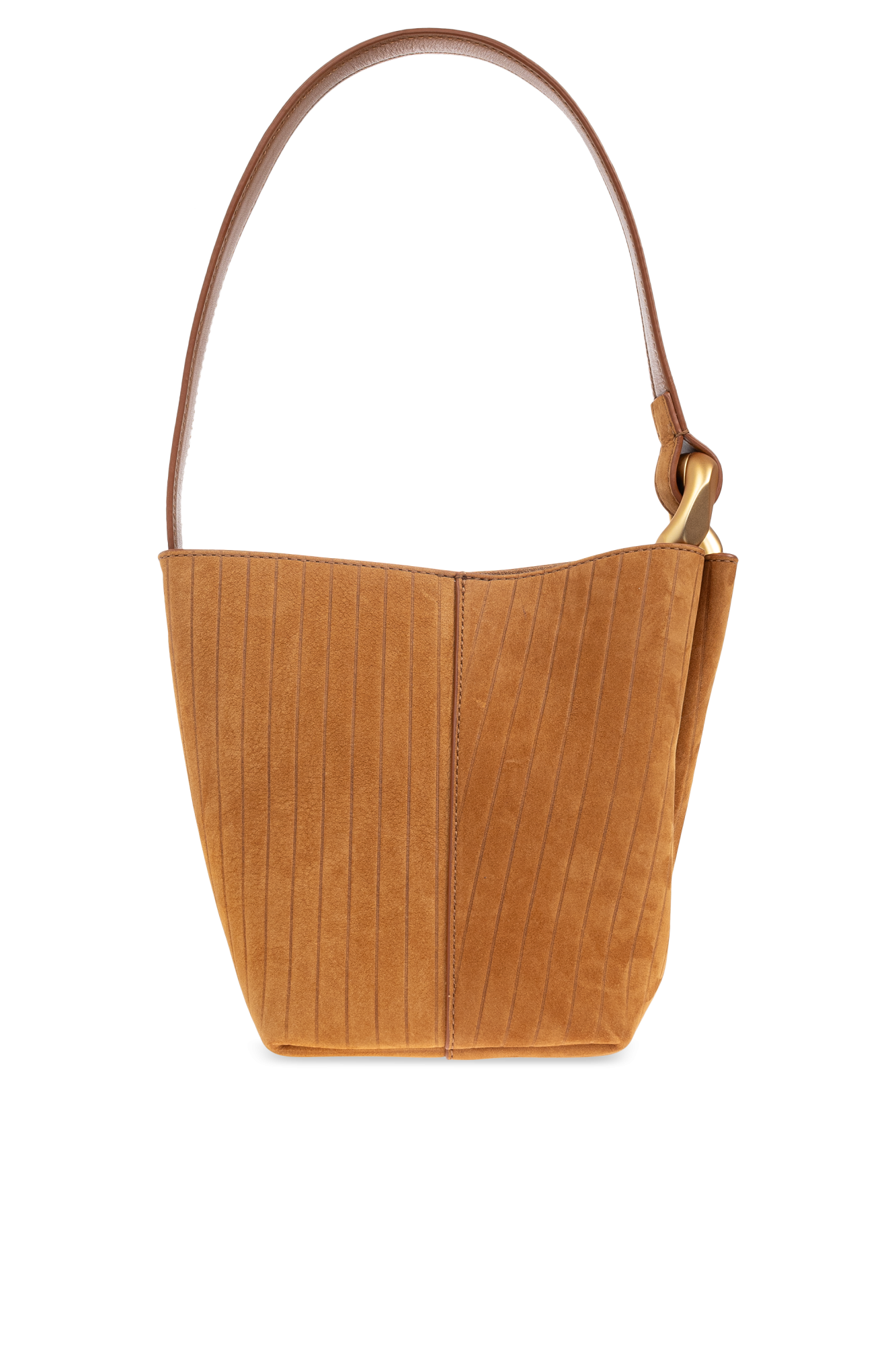 JW Anderson Corner Small Bucket Bag ハンドバッグ ブラウン JW Anderson Corner Bucket Bag | Brown | FARFETCH